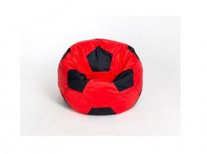 Кресло-мешок Мяч малый красно-черное в Полевском - polevskoy.ok-mebel.com | фото 1