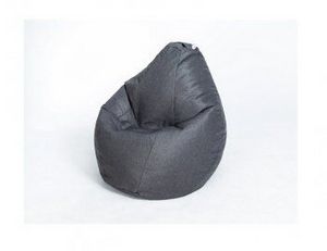 Кресло-мешок Груша велюр темно - серое малое в Полевском - polevskoy.ok-mebel.com | фото 1