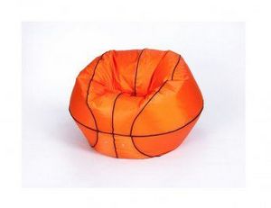 Кресло-мешок Баскетбольный мяч малый оранжево-черное в Полевском - polevskoy.ok-mebel.com | фото 2