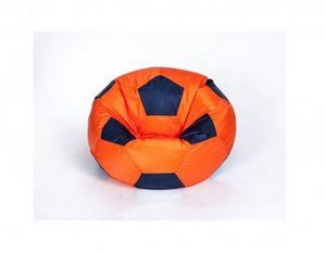 Кресло-мешок Мяч малый оранжево-черное в Полевском - polevskoy.ok-mebel.com | фото 1