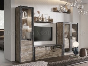Амели Пенал-стекло (Дуб Юкон-Бетон темный) в Полевском - polevskoy.ok-mebel.com | фото 3