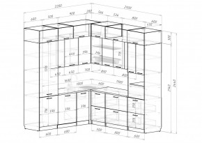 АСАЯ Кухонный гарнитур Гранд Прайм  (2200*2500 мм) в Полевском - polevskoy.ok-mebel.com | фото 2