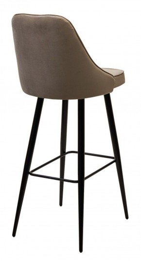 Барный стул NEPAL-BAR БЕЖЕВЫЙ #5, велюр/ черный каркас (H=78cm) М-City в Полевском - polevskoy.ok-mebel.com | фото 3