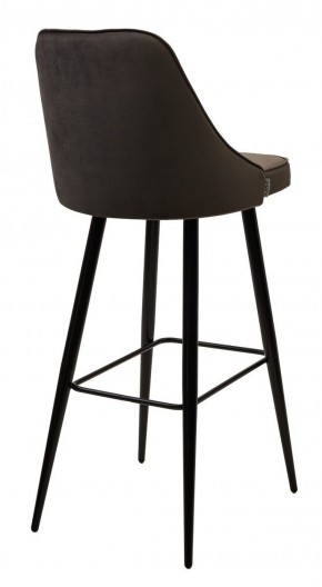 Барный стул NEPAL-BAR ГРАФИТ #14, велюр/ черный каркас (H=78cm) М-City в Полевском - polevskoy.ok-mebel.com | фото 3