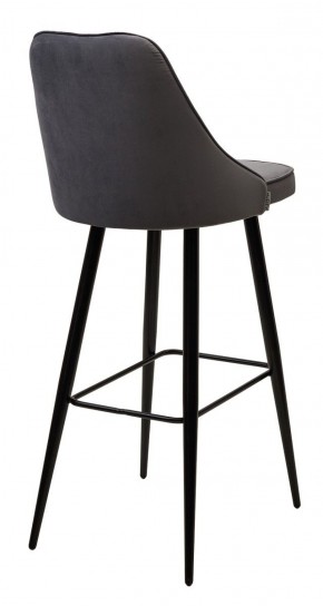 Барный стул NEPAL-BAR СЕРЫЙ #27, велюр/ черный каркас (H=78cm) М-City в Полевском - polevskoy.ok-mebel.com | фото 3