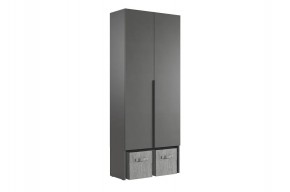 БАСКО Шкаф двухдверный L800 (графит) в Полевском - polevskoy.ok-mebel.com | фото