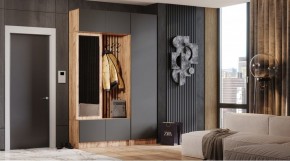 БАВАРИЯ Прихожая (дуб вотан/графит) в Полевском - polevskoy.ok-mebel.com | фото