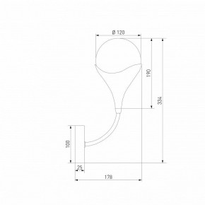 Бра Eurosvet Calyx 60168/1 латунь в Полевском - polevskoy.ok-mebel.com | фото 3