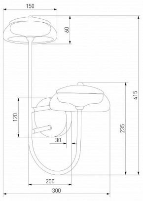 Бра Eurosvet Fungo 50388/2 LED черный в Полевском - polevskoy.ok-mebel.com | фото 5