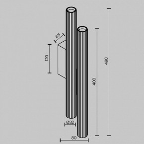 Бра Maytoni Calipso C082WL-24W2.7K-B в Полевском - polevskoy.ok-mebel.com | фото 5