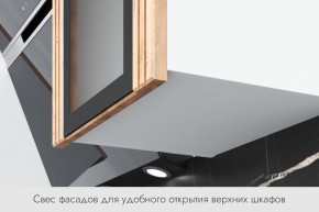 БЬЯНКА Кухонный гарнитур 1,6 белый/лиственница охотская/смоки софт в Полевском - polevskoy.ok-mebel.com | фото 4