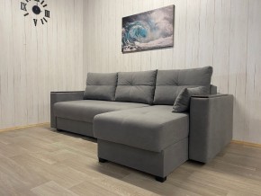 Диван угловой Комфорт-3 (НПБ+МДФ) велюр Galaxy Lite 26 в Полевском - polevskoy.ok-mebel.com | фото 2