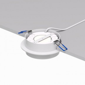DK2090-WH Встраиваемый светильник FLAT, IP 20, до 15 Вт, GX53, LED, белый, алюминий в Полевском - polevskoy.ok-mebel.com | фото 3