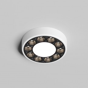 DK2440-WB Встраиваемый светильник DUAL 5+5 Вт, LED 4000K, IP 20, d90mm, белый/черный, алюминий/акрил в Полевском - polevskoy.ok-mebel.com | фото