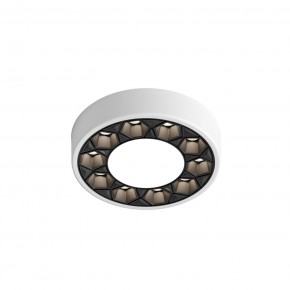 DK2440-WB Встраиваемый светильник DUAL 5+5 Вт, LED 4000K, IP 20, d90mm, белый/черный, алюминий/акрил в Полевском - polevskoy.ok-mebel.com | фото 4