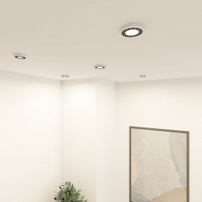 DK2441-WB Встраиваемый светильник DUAL 9+9 Вт, LED 4000K, IP 20, d120mm, белый/черный, алюминий/акрил в Полевском - polevskoy.ok-mebel.com | фото 6