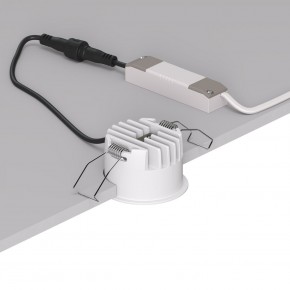 DK2510-WB Встраиваемый светильник SPACE со светодиодом d65 220V 8W 38° 4000К IP20 белый/черный алюминий в Полевском - polevskoy.ok-mebel.com | фото 3
