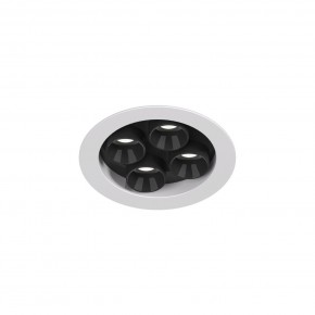 DK2510-WB Встраиваемый светильник SPACE со светодиодом d65 220V 8W 38° 4000К IP20 белый/черный алюминий в Полевском - polevskoy.ok-mebel.com | фото 4