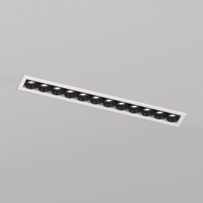 DK2515-WB Встраиваемый светильник SPACE со светодиодом L240mm 220V 20W 38° 4000К IP20 белый/черный алюминий в Полевском - polevskoy.ok-mebel.com | фото