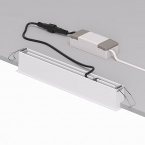 DK2515-WB Встраиваемый светильник SPACE со светодиодом L240mm 220V 20W 38° 4000К IP20 белый/черный алюминий в Полевском - polevskoy.ok-mebel.com | фото 3