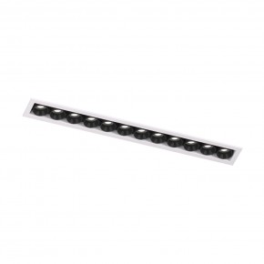 DK2515-WB Встраиваемый светильник SPACE со светодиодом L240mm 220V 20W 38° 4000К IP20 белый/черный алюминий в Полевском - polevskoy.ok-mebel.com | фото 4