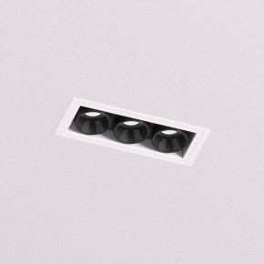 DK2530-WB Встраиваемый светильник SPACE со светодиодом под шпатлевку L69mm 220V 6W 38° 4000К IP20 белый/черный алюминий в Полевском - polevskoy.ok-mebel.com | фото