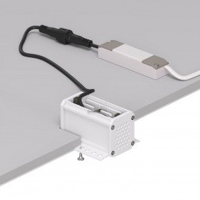DK2530-WB Встраиваемый светильник SPACE со светодиодом под шпатлевку L69mm 220V 6W 38° 4000К IP20 белый/черный алюминий в Полевском - polevskoy.ok-mebel.com | фото 5
