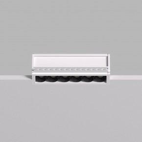 DK2531-WB Встраиваемый светильник SPACE со светодиодом под шпатлевку L126mm 220V 10W 38° 4000К IP20 белый/черный алюминий в Полевском - polevskoy.ok-mebel.com | фото 4
