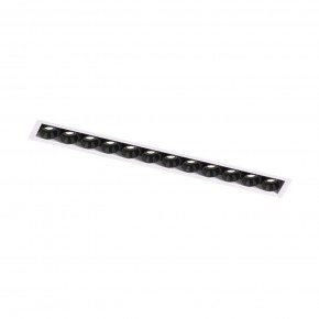 DK2532-WB Встраиваемый светильник SPACE со светодиодом под шпатлевку L240mm 220V 20W 38° 4000К IP20 белый/черный алюминий в Полевском - polevskoy.ok-mebel.com | фото 5