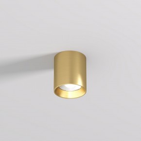 DK2610-SB Накладной светильник SHINE TUBE со светодиодом, D70*H80, IP20, 3000К, 10W, RA?90, сатинированная латунь, алюминий в Полевском - polevskoy.ok-mebel.com | фото