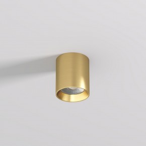 DK2610-SB Накладной светильник SHINE TUBE со светодиодом, D70*H80, IP20, 3000К, 10W, RA?90, сатинированная латунь, алюминий в Полевском - polevskoy.ok-mebel.com | фото 2
