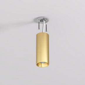 DK2615-SB Накладной светильник SHINE TUBE со светодиодом, D45*H115, IP20, 3000К, 7W, RA?90, сатинированная латунь, алюминий в Полевском - polevskoy.ok-mebel.com | фото 3