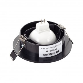 DK3020-BK Встраиваемый светильник, IP 20, 10 Вт, GU5.3, LED, черный, пластик в Полевском - polevskoy.ok-mebel.com | фото 3