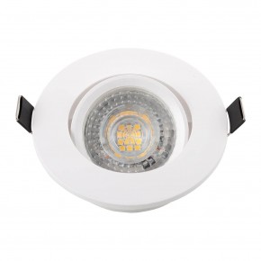 DK3020-WH Встраиваемый светильник, IP 20, 10 Вт, GU5.3, LED, белый, пластик в Полевском - polevskoy.ok-mebel.com | фото 4