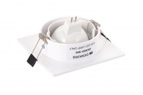 DK3021-WH Встраиваемый светильник, IP 20, 10 Вт, GU5.3, LED, белый, пластик в Полевском - polevskoy.ok-mebel.com | фото 4