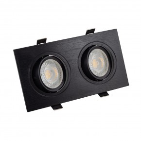 DK3022-BK Встраиваемый светильник, IP 20, 10 Вт, GU5.3, LED, черный, пластик в Полевском - polevskoy.ok-mebel.com | фото