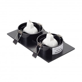 DK3022-BK Встраиваемый светильник, IP 20, 10 Вт, GU5.3, LED, черный, пластик в Полевском - polevskoy.ok-mebel.com | фото 3
