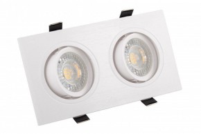 DK3022-WH Встраиваемый светильник, IP 20, 10 Вт, GU5.3, LED, белый, пластик в Полевском - polevskoy.ok-mebel.com | фото