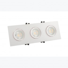 DK3023-WH Встраиваемый светильник, IP 20, 10 Вт, GU5.3, LED, белый, пластик в Полевском - polevskoy.ok-mebel.com | фото 2