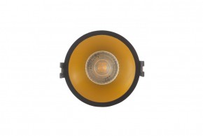 DK3026-BG Встраиваемый светильник, IP 20, 10 Вт, GU5.3, LED, черный/золотой, пластик в Полевском - polevskoy.ok-mebel.com | фото