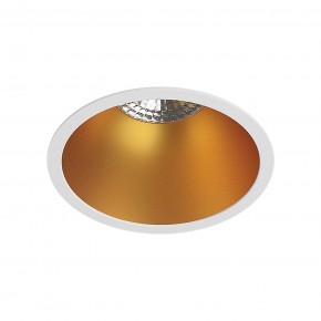 DK3026-WG Встраиваемый светильник, IP 20, 10 Вт, GU5.3, LED, белый/золотой, пластик в Полевском - polevskoy.ok-mebel.com | фото