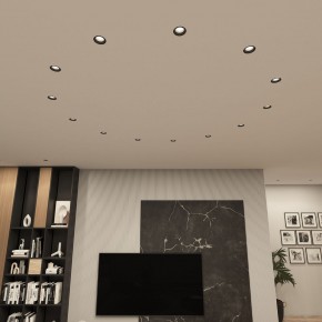 DK3055-BK Встраиваемый светильник, IP 20, 10 Вт, GU5.3, LED, черный, пластик в Полевском - polevskoy.ok-mebel.com | фото 3
