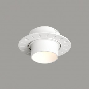 DK3056-WH Встраиваемый светильник под шпатлевку, IP20, до 15 Вт, LED, GU5,3, белый, пластик в Полевском - polevskoy.ok-mebel.com | фото