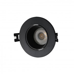 DK3061-BK Встраиваемый светильник, IP 20, 10 Вт, GU5.3, LED, черный/черный, пластик в Полевском - polevskoy.ok-mebel.com | фото