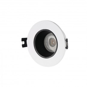 DK3061-WH+BK Встраиваемый светильник, IP 20, 10 Вт, GU5.3, LED, белый/черный, пластик в Полевском - polevskoy.ok-mebel.com | фото