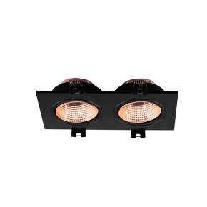 DK3072-BBR Встраиваемый светильник, IP 20, 10 Вт, GU5.3, LED, черный/бронзовый, пластик в Полевском - polevskoy.ok-mebel.com | фото 2