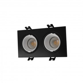 DK3072-BK+WH Встраиваемый светильник, IP 20, 10 Вт, GU5.3, LED, черный/белый, пластик в Полевском - polevskoy.ok-mebel.com | фото