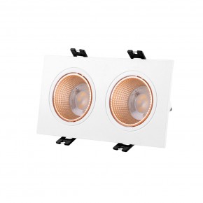 DK3072-WBR Встраиваемый светильник, IP 20, 10 Вт, GU5.3, LED, белый/бронзовый, пластик в Полевском - polevskoy.ok-mebel.com | фото