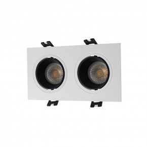 DK3072-WH+BK Встраиваемый светильник, IP 20, 10 Вт, GU5.3, LED, белый/черный, пластик в Полевском - polevskoy.ok-mebel.com | фото