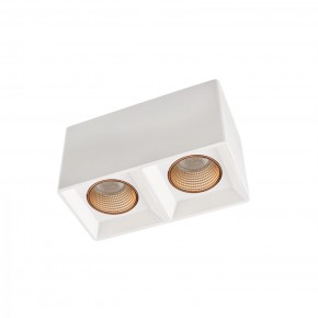 DK3085-WH+BR Светильник накладной IP 20, 10 Вт, GU5.3, LED, белый/бронзовый, пластик в Полевском - polevskoy.ok-mebel.com | фото